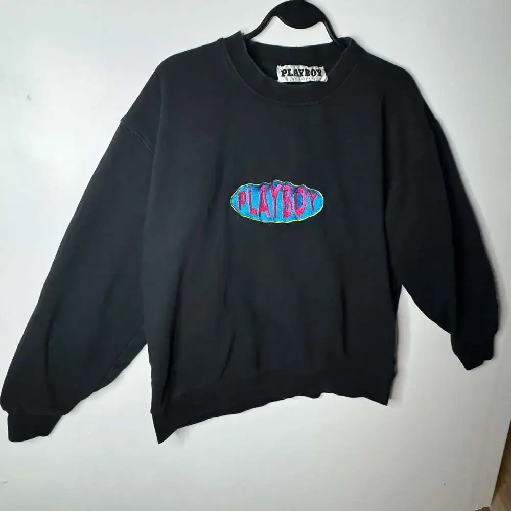 PLAYBOY x PacSun Private Party Embroidered Mens Large Crew Neck Sweatshirt
